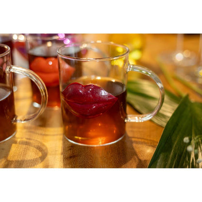 Lips Design Glass Mugs Set of 4