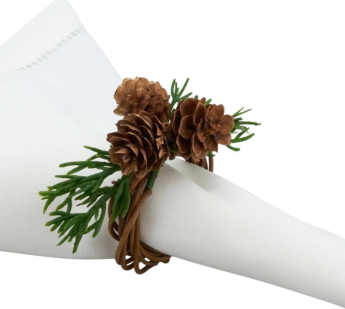 Pinpoint Napkin Rings Pine Cone Napkin Rings Set of 4 – A Gifted Solution
