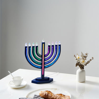 LED Menorah With Color Changing Lights