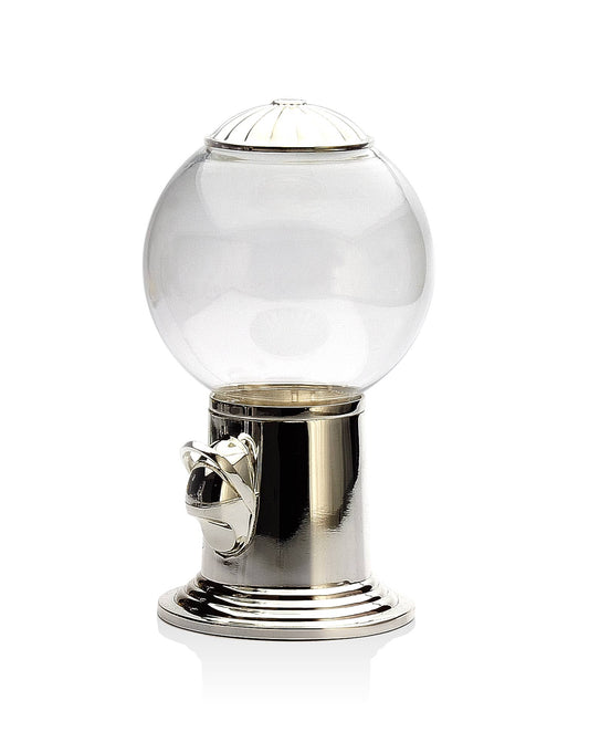 Silver Reusable Gumball Candy Dispenser