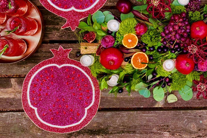 Pomegranate Beaded Placemat