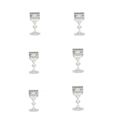 Miniature Silver Kiddush Wine Glasses Set of 6