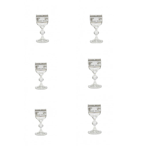 Miniature Silver Kiddush Wine Glasses Set of 6