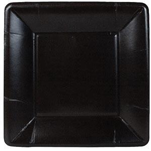 Caspari Black Dessert Plates