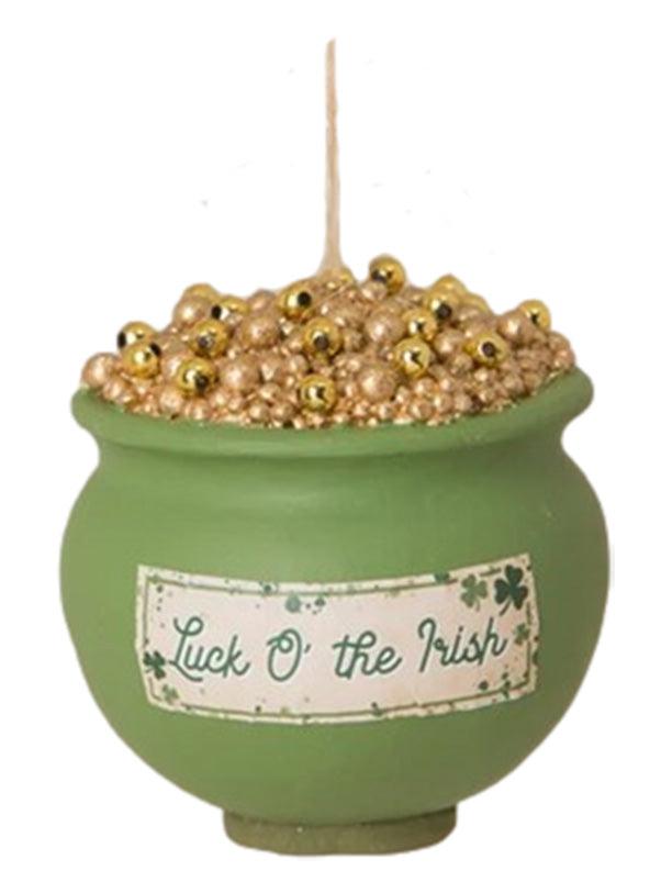 Irish Theme Pot of Gold Hanging Ornament