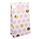 Pink and Gold Party Favor Bags