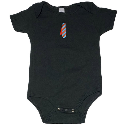 Blue Stripe Tie Infant One Piece