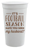 It's Football Season Plastic Cups - A Gifted Solution
