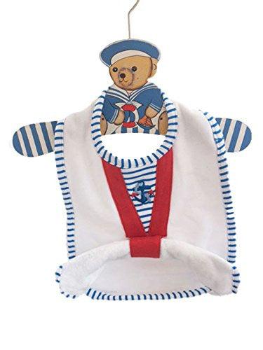 Bear Sailor Baby Bib Hanger Set