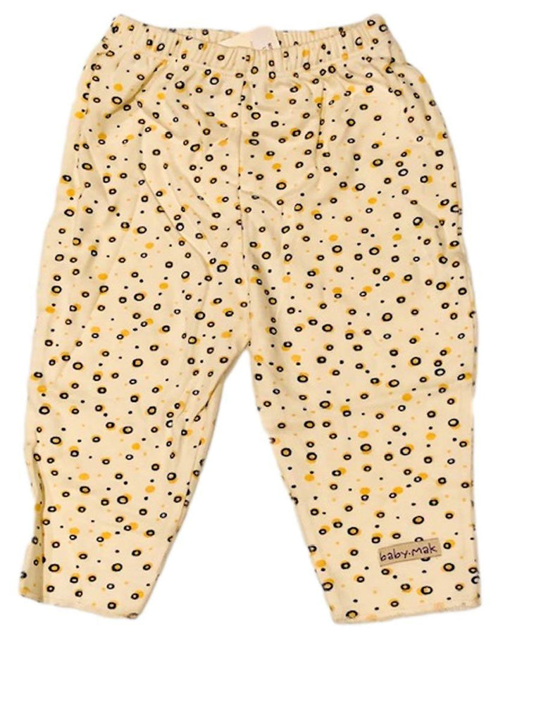 Yellow and Black Dots Infant Leggings