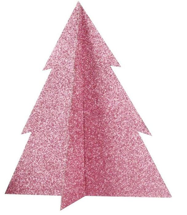 Pink Glitter Christmas Tree