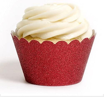 Laser Cut Glitter Cupcake Wrappers Pkg 15 - A Gifted Solution