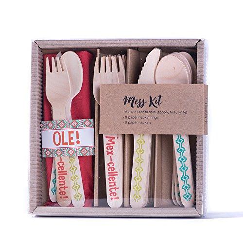 Fiesta Theme Wooden Cutlery