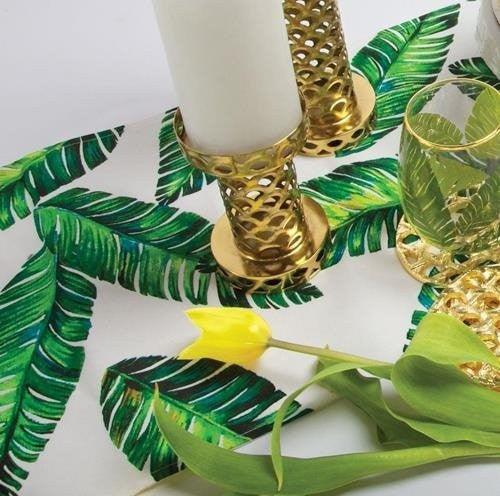 Banana Leaf Tropical Design Table Runner