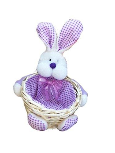 Purple Gingham Easter Basket