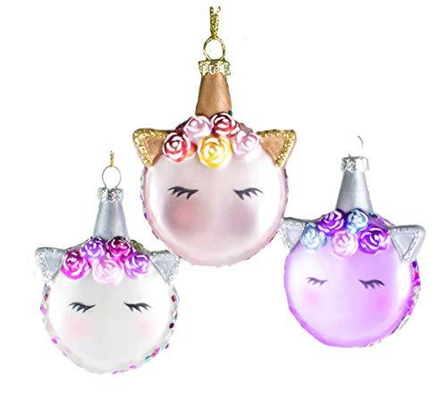 Unicorn Macaroons Hanging Ornaments Set of 3