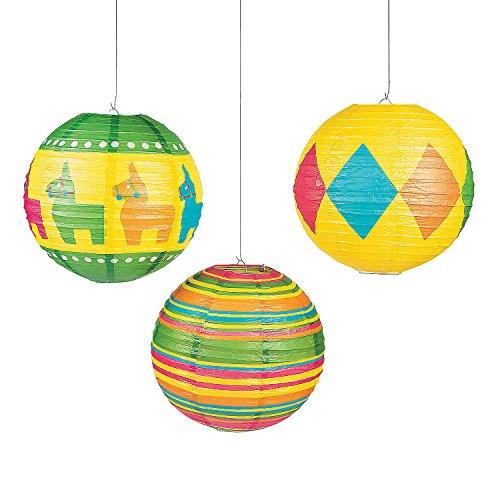 Fiesta Theme Hanging Paper Lanterns - A Gifted Solution