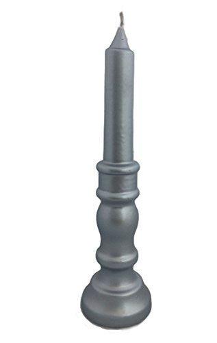Baroque Gothic Candlestick Shape 13 Silver Candle