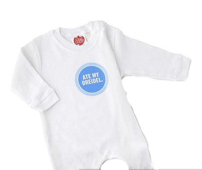 Wry Baby Hanukkah Ate My Dreidel Baby Romper