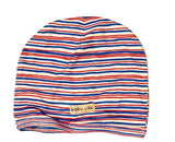 Red and Blue Stripe Infant Cap 6-9 mo - A Gifted Solution
