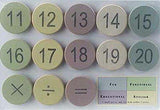 Tree by Kerri Lee Numbers Pastel Wooden Magnets (Set/26)