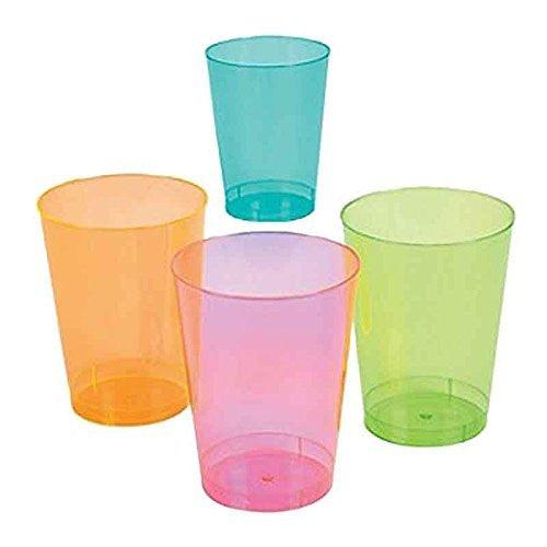 Neon Colors Plastic Cups (50 ct)