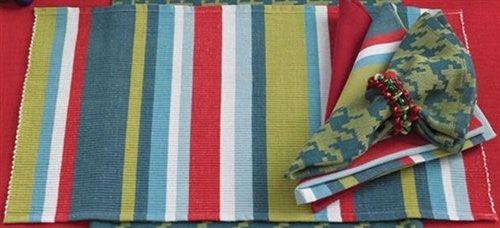 Red Green Blue Stripe Placemat