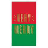 Very Merry Christmas Paper Guest Towels