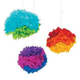 Multicolors Pom Pom Hanging Decorations - Set of 3 - A Gifted Solution