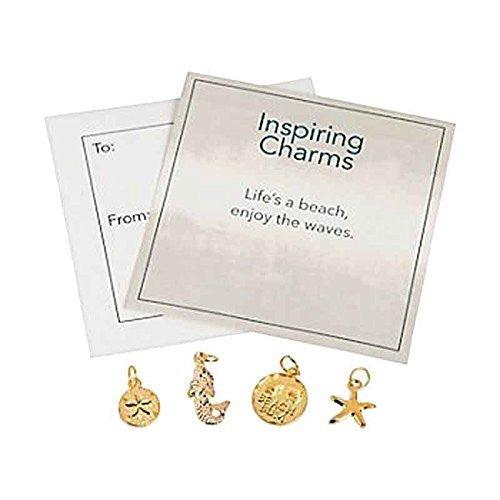 Beach Theme Metal Charms Party Favors (6 ct)