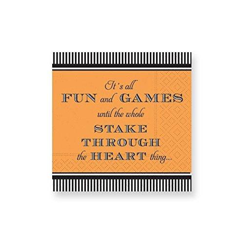 Design Design It is all fun and games Halloween paper napkins