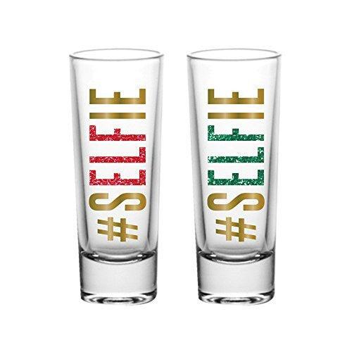 Selfie Red and Green Shot Glasses (Set/2)