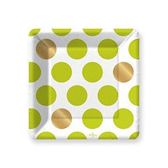 Kenzie Lime Green Paper Salad Dessert Plates (8 count) - A Gifted Solution