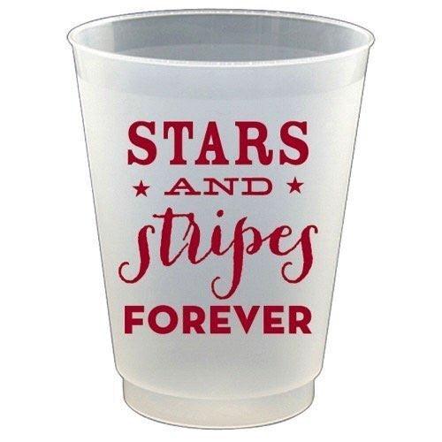 Stars and Stripes Plastic Flex Cups