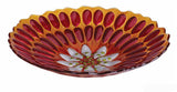 Zinnia Flower Glass Serving Bowl - A Gifted Solution