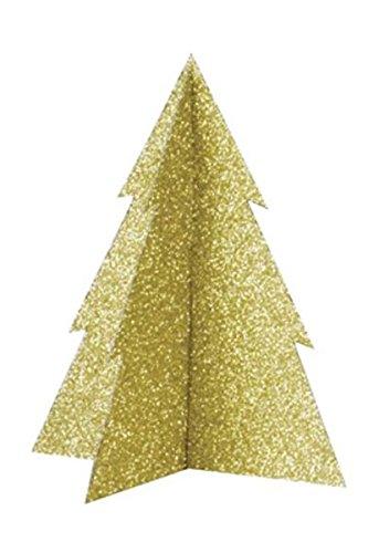 Gold Glitter Christmas Tree Centerpiece