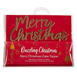 Neviti Dazzling Gold Foil Merry Christmas Cake Topper
