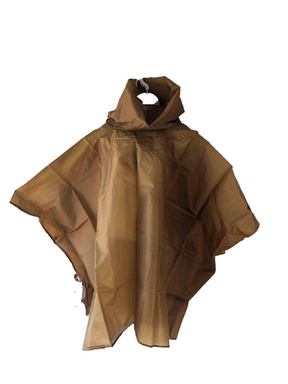 Iridescent Packable Cowl Neck Rain Poncho - A Gifted Solution