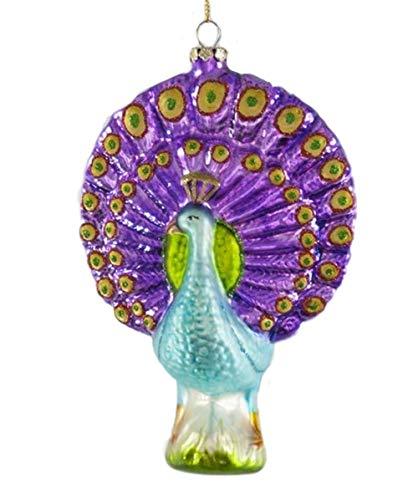 Katherine's Collection Glass Peacock Ornament