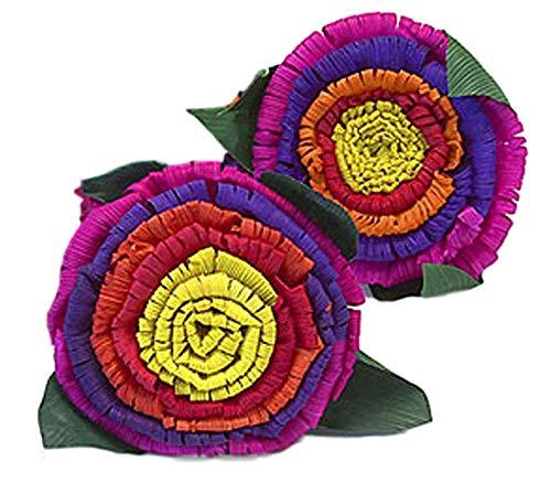 Mexican Paper Flowers Set of 2
