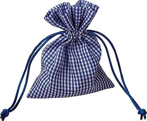 Navy Blue Gingham Party Favor Bags