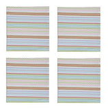 Pastel Pink Blue Purple Green Zigzag Napkins (Set/4) - A Gifted Solution