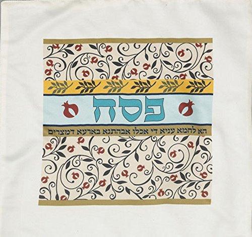 Passover Silkscreen Floral Matzah Cover