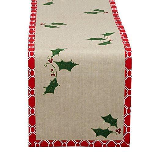 Design Imports Holly Jolly Printed Table Runner
