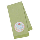Happy Easter Green Gingham Dish Towel - A Gifted Solution