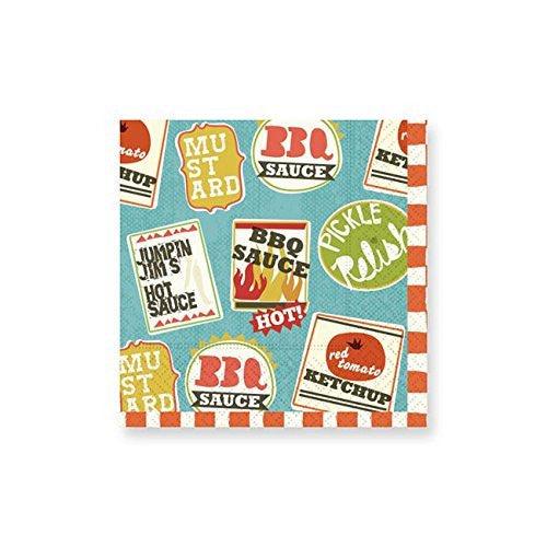 Retro BBQ Paper Napkins