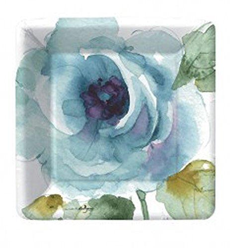 Blue Flower Dessert Paper Plates