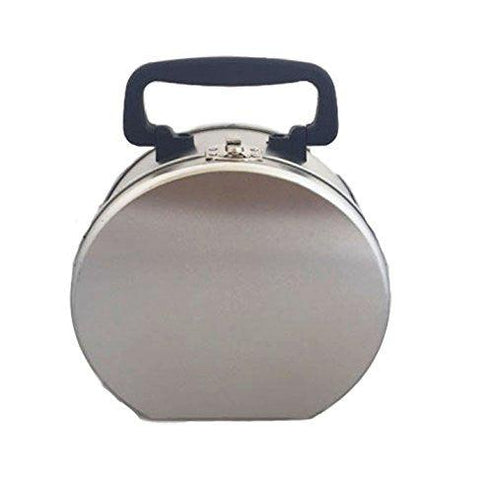 Matte Silver Round Metal Snack Box – A Gifted Solution