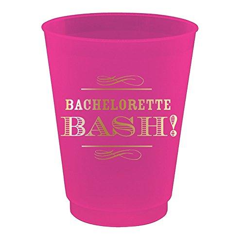 Bachelorette Party Pink and Gold Plastic Cups