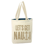 "Let's Get Nauti" Tote Bag